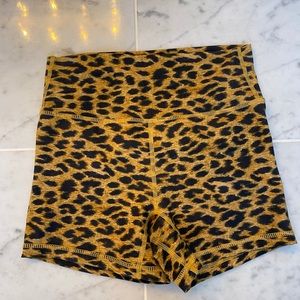 Til you collapse leopard scrunch shorts
